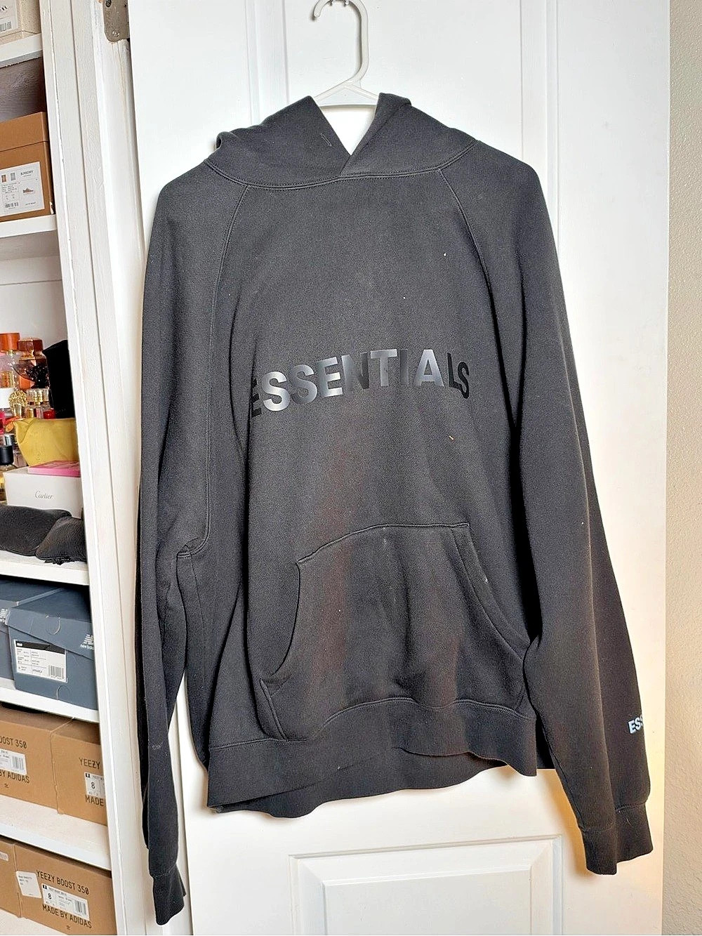 Essentials Fear of God hoodie Pullover Hoodie in Black Size Large